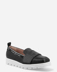 Mocasín deportivo en piel color negro