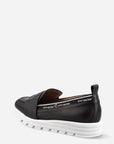 Mocasín deportivo en piel color negro
