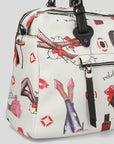 Bolso tote textil estampado multicolor