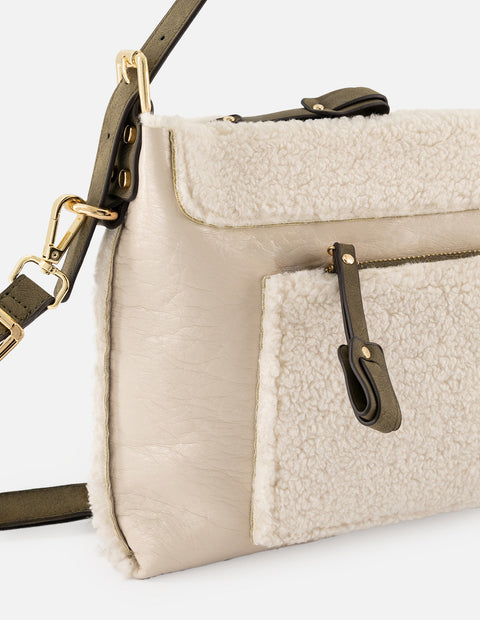 Bolso multifuncional de textil color hielo para mujer