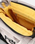 Shoping bag en nylon capitonado color beige