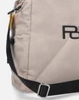 Shoping bag en nylon capitonado color beige