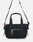 Bolso al hombro negro logo Pd para mujer