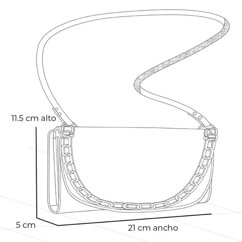 Bolso bandolera de piel ante color azul para mujer