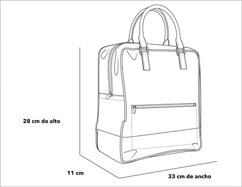 Maleta de nylon color beige para mujer con detalles en piel