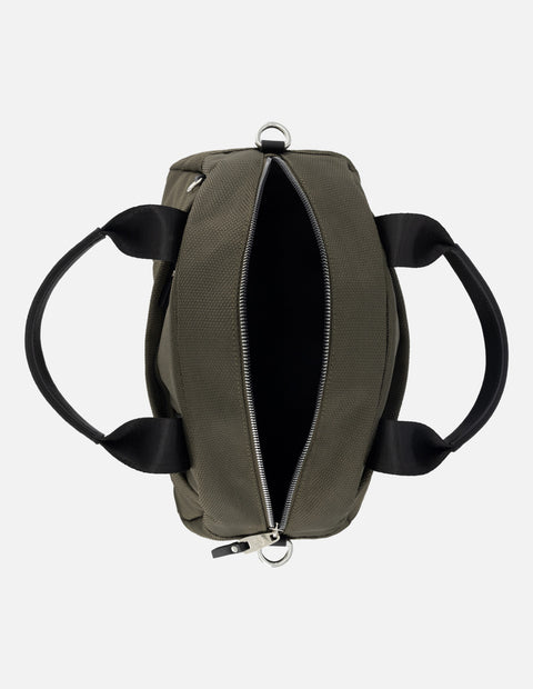 Bolso bowling de nylon para mujer color verde