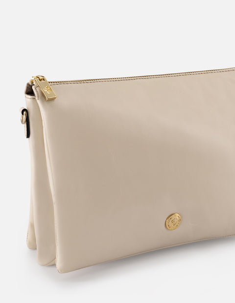 Bandolera de charol para mujer color blanco para mujer