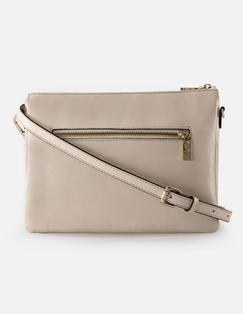 Bandolera de charol para mujer color blanco para mujer