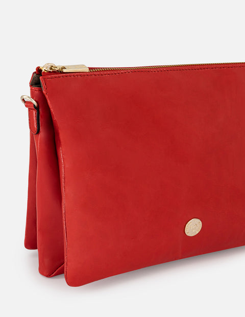 Bandolera de charol para mujer color rojo para mujer