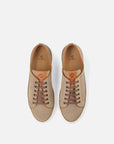 Tenis en ante color beige
