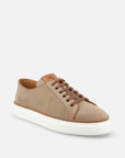 Tenis en ante color beige