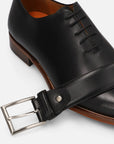 Oxford en piel napa color negro