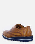 Zapato oxford cuero pintado a mano para hombre
