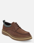 Zapato Bostoniano marrón suela de goma para hombre