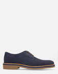 Blucher color azul con agujetas en contraste