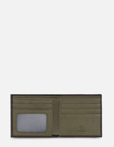 Cartera para Hombre color Caoba con grabado