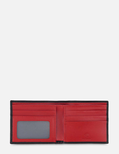 Cartera color negro para Hombre con interior en contraste
