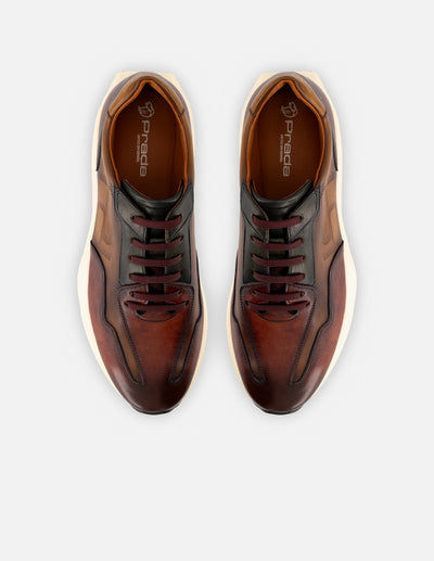 Tenis en piel napa multicolor  para hombre