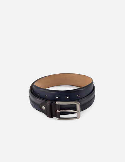 Cinturón en piel napa multicolor para hombre