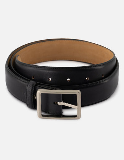 Cinturón en piel napa color cuero para hombre