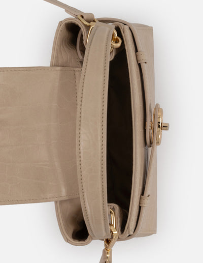 Minibolso nude vegano para mujer con piel tipo coco