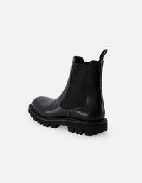 Botin Chelsea en piel florantik  color negro con suela tipo comando para hombre.
