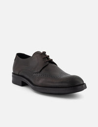 Zapato Blucher café piel para hombre con suela Gum Touch