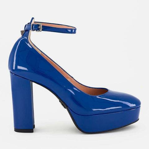 Zapatilla Alta Mary Jane en Charol con Plataforma