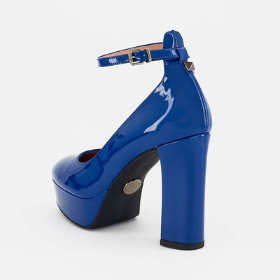 Zapatilla Alta Mary Jane en Charol con Plataforma