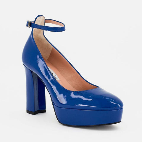 Zapatilla Alta Mary Jane en Charol con Plataforma