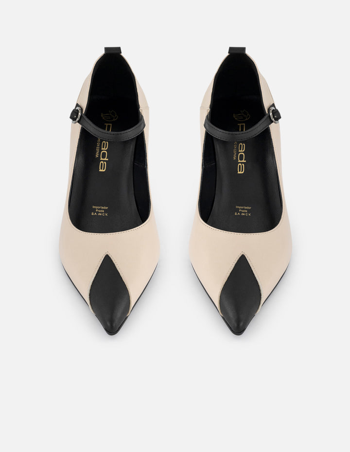 Mercedes hueso piel de mujer punta negra