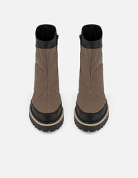 Botines bicolor textil para mujer charm Pd alcochado