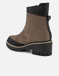 Botines bicolor textil para mujer charm Pd alcochado