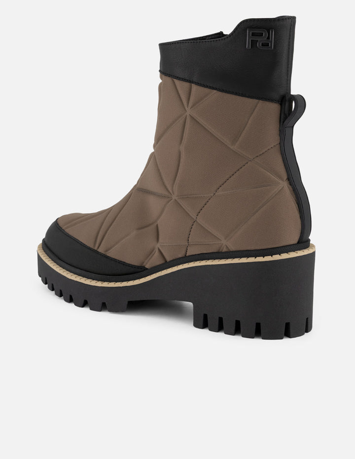 Botines bicolor textil para mujer charm Pd alcochado