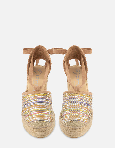 Alpargata en textil multicolor para mujer