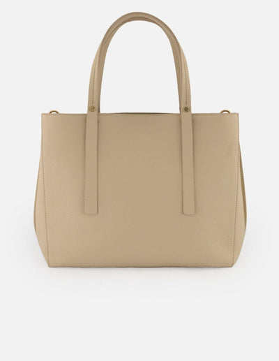 Bolso de hombro blanco piel para mujer con grabado bombeado