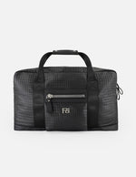 Maleta negra nylon para hombre con acabado acolchado