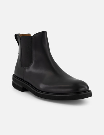 Botines Chelsea negro piel florantic hombre con suela dentada