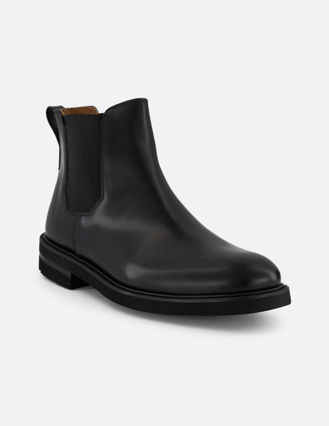 Botines Chelsea negro piel florantic hombre con suela dentada