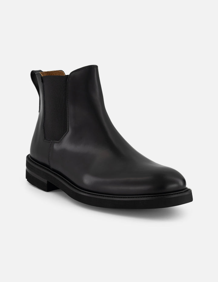 Botines Chelsea negro piel florantic hombre con suela dentada