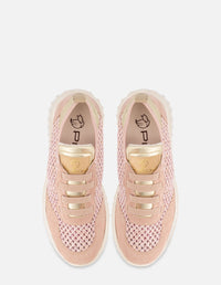 Tenis de rafia en color rosa para mujer