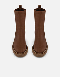 Botines café lycra piso ondas extralight mujer Prada