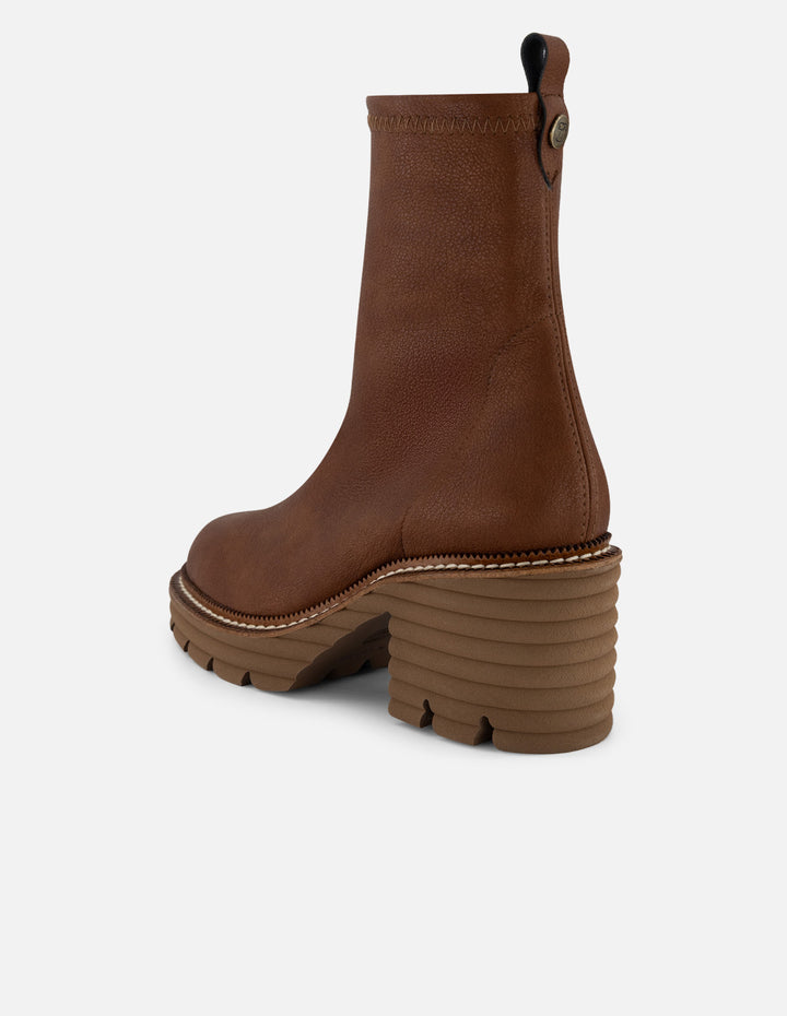 Botines café lycra piso ondas extralight mujer Prada