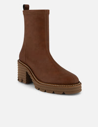 Botines café lycra piso ondas extralight mujer Prada