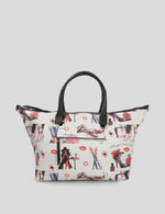 Bolso Bolichero textil estampado multicolor