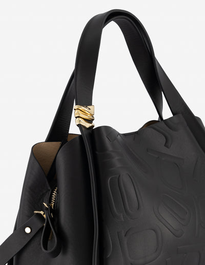 Bolso de hombro en piel color blanco con anagrama de letras Prada para mujer