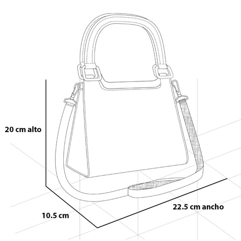 Bolso de hombro en piel color amarillo para mujer