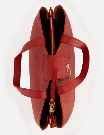 Bolso de hombro de piel bombeada para mujer.