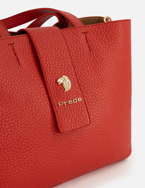 Bolso de hombro de piel bombeada para mujer.