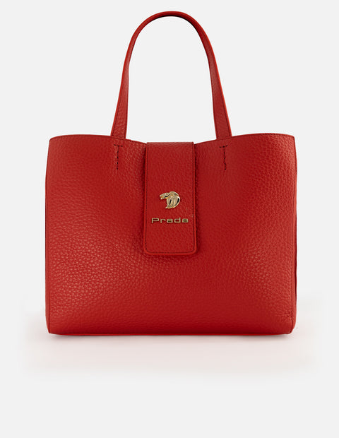 Bolso de hombro de piel bombeada para mujer.